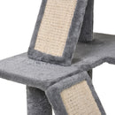 PawHut Cat Activity Tree with Condo Sisal-Covered Scratching Posts for Climbing