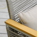 Outsunny 4 PCS Patio PE Rattan Outdoor Sofa Set, Conservatory Furniture Set