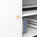 HOMCOM TV Unit Cabinet for TVs up to 55 Inches W/ Shelves and Cupboards, White