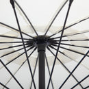 Outsunny 3(m) Cantilever Shanghai Parasol w/ Crank Handle, Cross Base, Off-White