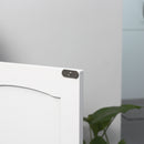 kleankin Pedestal Under Sink Cabinet, Bathroom Storage Vanity Unit, White