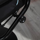 Vinsetto Video Game Chair and Footrest Set with Lumbar Support Headrest Blue