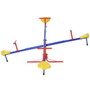 Outsunny Kids Metal Seesaw Teeter Totter Children's Playground Equipment 4 Seats