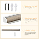 HOMCOM Electric Smart Roller Blinds for Windows with Remote, Brown, 90x180cm