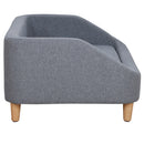 PawHut Dog Sofa Bed Cat Sofa w/ Soft Cushion for Small Medium Large Dogs Grey