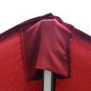 Outsunny 2.7m Garden Parasol Summer Shelter w/ LED Solar Light Crank Tilt Red