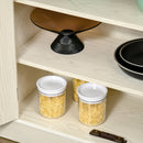 HOMCOM 180cm Kitchen Pantry Storage Cabinet Server Food Organizer, White