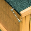 Pawhut Rabbit Hutch Pet House Outdoor Run Design w/ Water-Resistant Paint Ramp