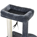 PAWHUT Cat Multi-Activity Tree Tower w/ Perch House Scratching Post Play Ball