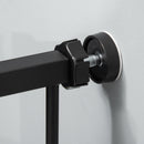 PawHut 76-92cm Adjustable Pressure Fit Pet Safety Gate Dog Barrier, Black