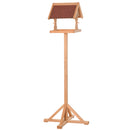 PawHut Wooden Bird Feeder w/ Cross-shaped Support Feet Weather Resistant Roof