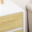 HOMCOM Chest of Drawers, 4 Drawer Storage Cabinet Organiser for Bedroom