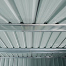 Outsunny 7.7 x 5.7ft Garden Storage Shed with Double Sliding Door Outdoor Grey