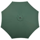 Outsunny Outdoor Market Table 3(m) Parasol Umbrella Sun Shade with 8 Ribs, Green