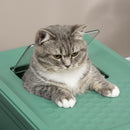 PawHut Hooded Cat Litter Box, Portable Pet Toilet w/ Scoop, Tray - Green