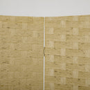 HOMCOM 4 Panel Folding Room Dividers for Wall, Privacy Screen Panels, Brown