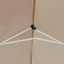 Outsunny 3m x 6m Pop Up Gazebo Party Tent Canopy Marquee with Storage Bag Coffee