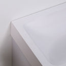 kleankin Bathroom Vanity Unit with Basin, Wall Mounted Wash Stand, White