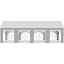 Outsunny 8 x 4m Party Tent, Marquee Gazebo with Sides, Windows and Double Doors