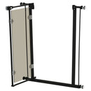 PawHut 76-82 cm Adjustable Pressure Fit Pet Safety Gate Dog Barrier, Black