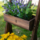 Outsunny 3-Tier Raised Garden Bed Freestanding Vertical Wooden Flower Rack