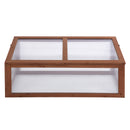 Outsunny Square Wooden Outdoor Greenhouse for Plants PC Board 100 x 65 x 40cm