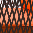 Outsunny 3 Pieces Patio Rattan Bistro Set with Tempered Glass Table Orange