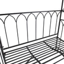 Outsunny Garden Arbour Bench Plant Climbing Support Trellis Rose Vines Black