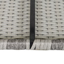 Outsunny Rattan Corner Sofa Garden Rattan Furniture Single Sofa Chair Light Grey