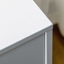 HOMCOM Chest of Drawers, 3 Drawer Unit Storage Organiser for Bedroom, Grey