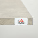 HOMCOM Rectangular Dining Table with Adjustable Steel Base for 4 People Grey