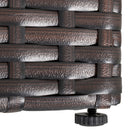Outsunny 8 PCs Patio Rattan Conversation Furniture Set w/ Side Table & Cushioned