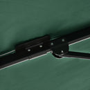 Outsunny Square Cantilever Roma Parasol 360° Rotation w/ Hand Crank, Green