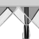 Outsunny 3.2m Pop Up Gazebo Hexagonal Canopy Tent Outdoor w/Sidewalls Light Grey