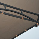 Outsunny Party BBQ Tent Outdoor Camping Patio Canopy Awing Waterproof Coffee