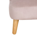 HOMCOM Toddler Chair 2pcs Kids Sofa Set Sofa & Ottoman for 3-5 years old Pink