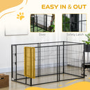 PawHut Heavy Duty 6 Panel Pet Playpen for Small, Medium Dogs, 82.5-150 x 81cm
