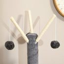 PawHut 121cm Cat Tree Tower w/Sisal Scratching Posts Bed Tunnel Perch Grey