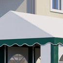 Outsunny 6 x 4m Marquee Gazebo, Party Tent with Sides and Double Doors