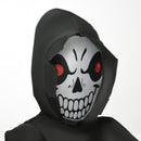 HOMCOM 6FT Long Halloween Inflatable Skull Blow-Up Outdoor LED Garden Display