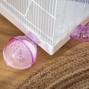 PawHut Hamster Cage Gerbil Rodent House Small Animal Habitat Exercise Wheels
