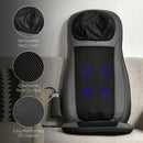 HOMCOM Back & Neck Massager w/ Heating Deep Tissue Kneading and Vibrating Black