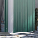 Outsunny 6ft x 3ft Metal Shed Garden Shed w/ Double Door & Air Vents, Green