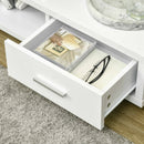 HOMCOM TV Stand for TVs up to 45" TV Cabinet W/ Storage Drawer High Gloss White