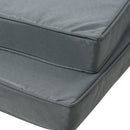 Outsunny 45 x 45cm Replacement Garden Seat Cushion Pad with Ties, Dark Grey