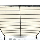 Outsunny 4 x 3M Wall Mounted Awning Free Stand Canopy Shade Porch Pergola Cream