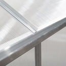 Outsunny Walk-In Garden Greenhouse Cold Frame Aluminum Polycarbonate 6 x 4ft