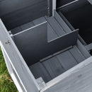 PawHut Wooden Chicken Coop w/Outside Run, Nesting Box, Slide Out Tray, Ramp