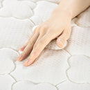 HOMCOM Single Mattress W/ Breathable Foam Pocket Innerspring 190cmx90cmx18cm