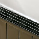 HOMCOM Convector Radiator Panel Space Heater Freestanding / Wall-mounted Black